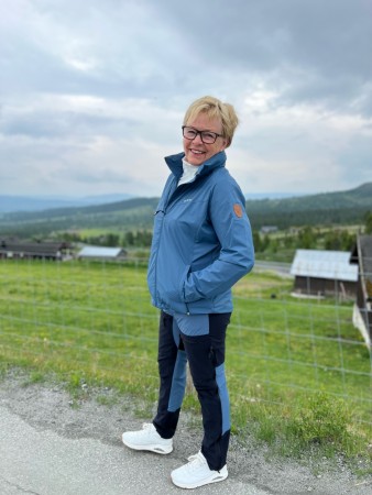 Scandinavian Explorer skalljakke lady stålblå